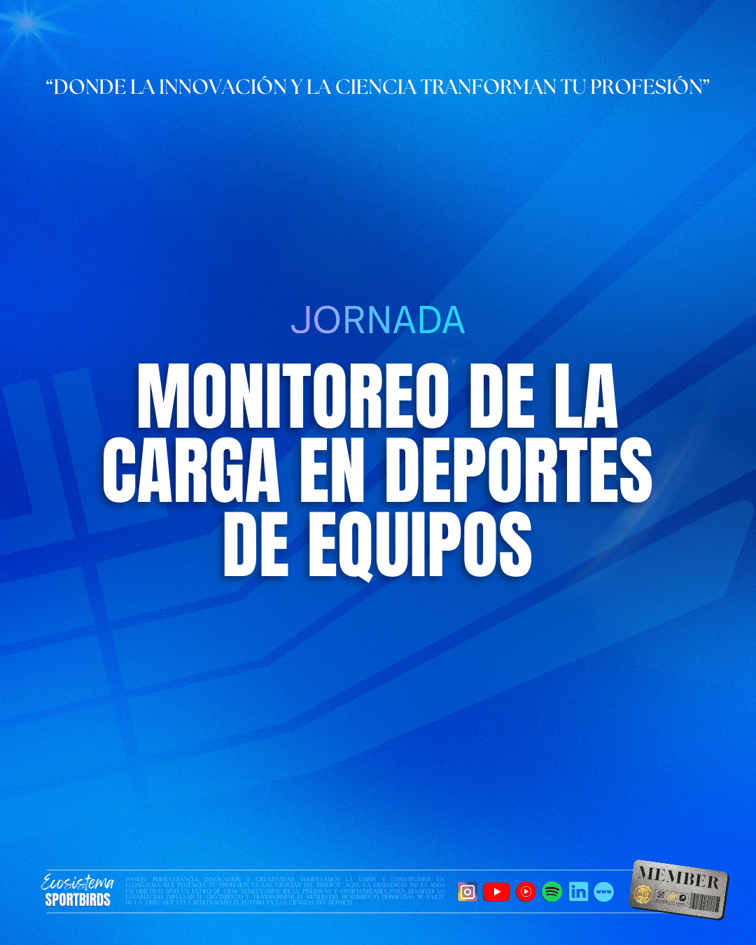 Jornada Monitoreo de la Carga en Deportes de Equipo